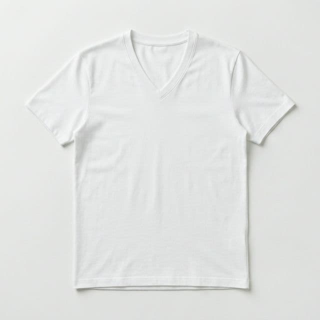 Premium Pima V-Neck in Pure White