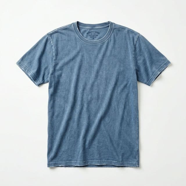 Vintage Wash Tee in Faded Blue