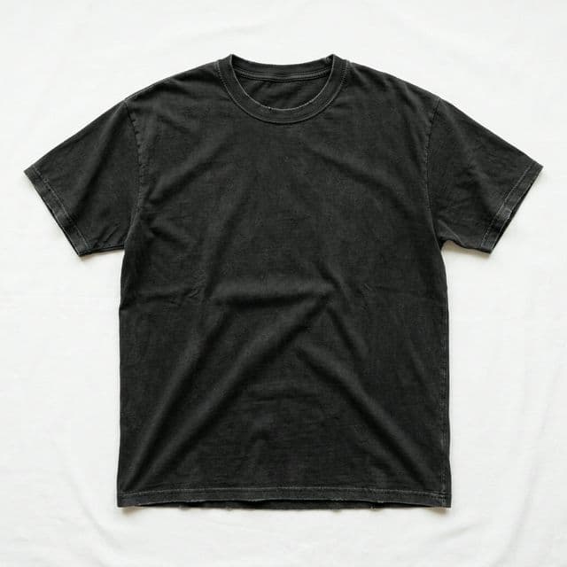 Vintage Wash Tee in Washed Black